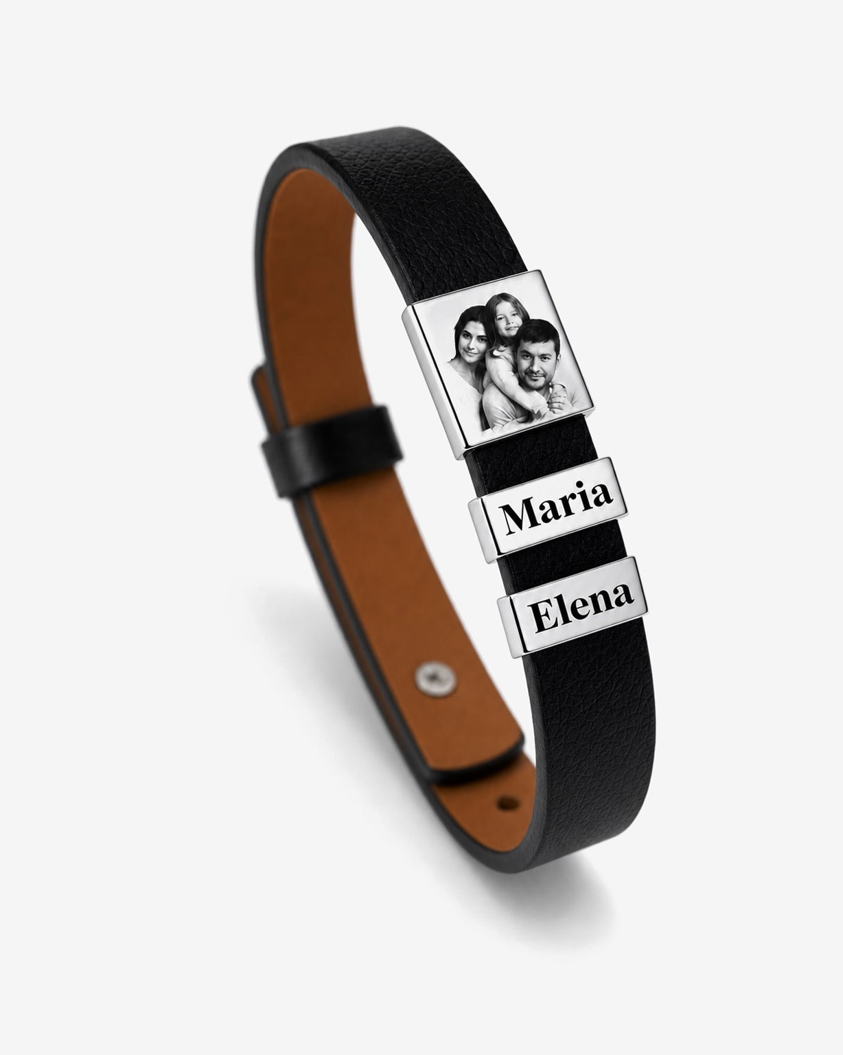Bratara Leonis din piele naturala personalizata