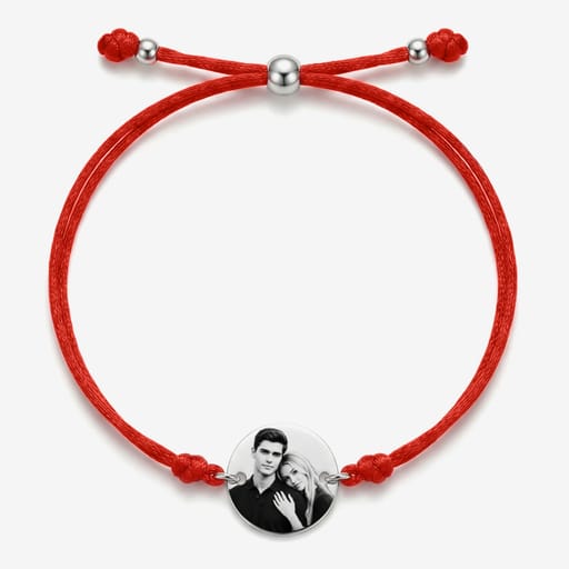 Bratara Luna cu snur rosu