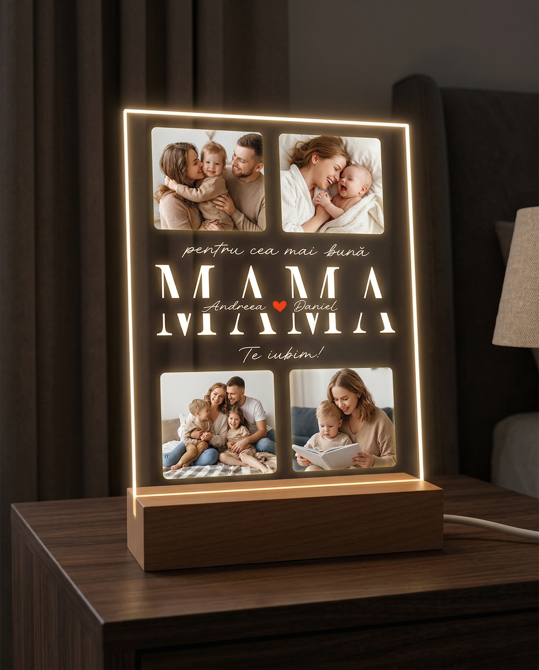 Tablou LED "Mama"