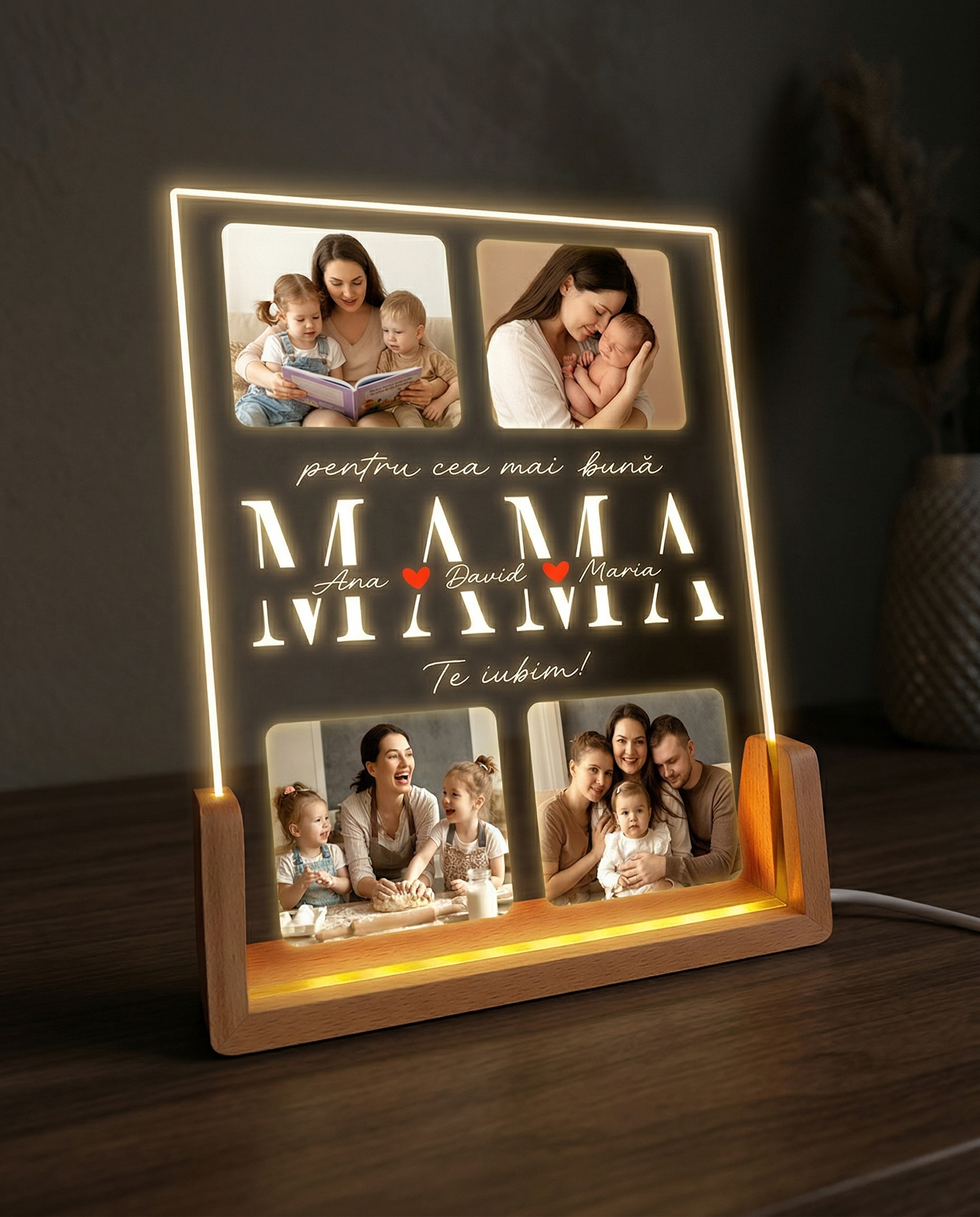 Tablou LED "Mama"