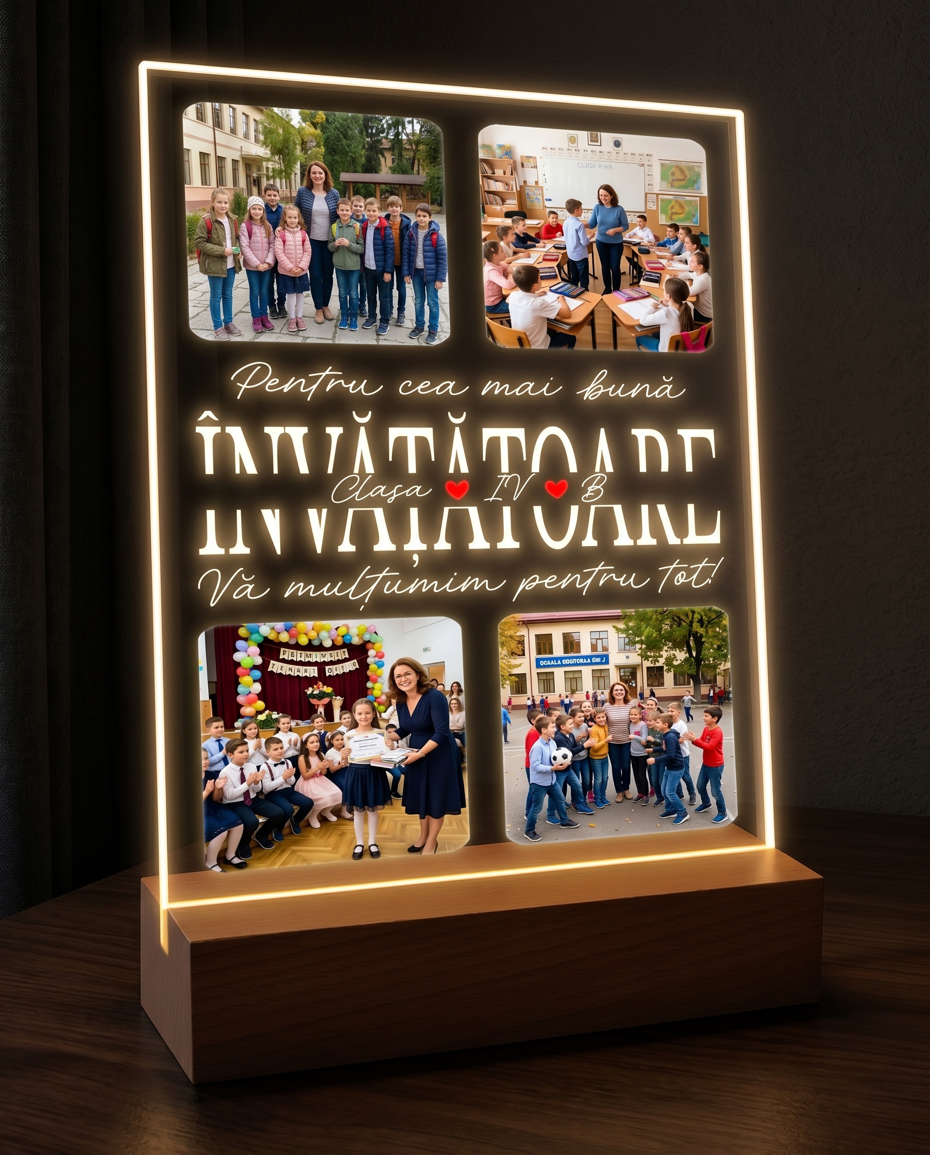 Tablou LED "Invatatoare"