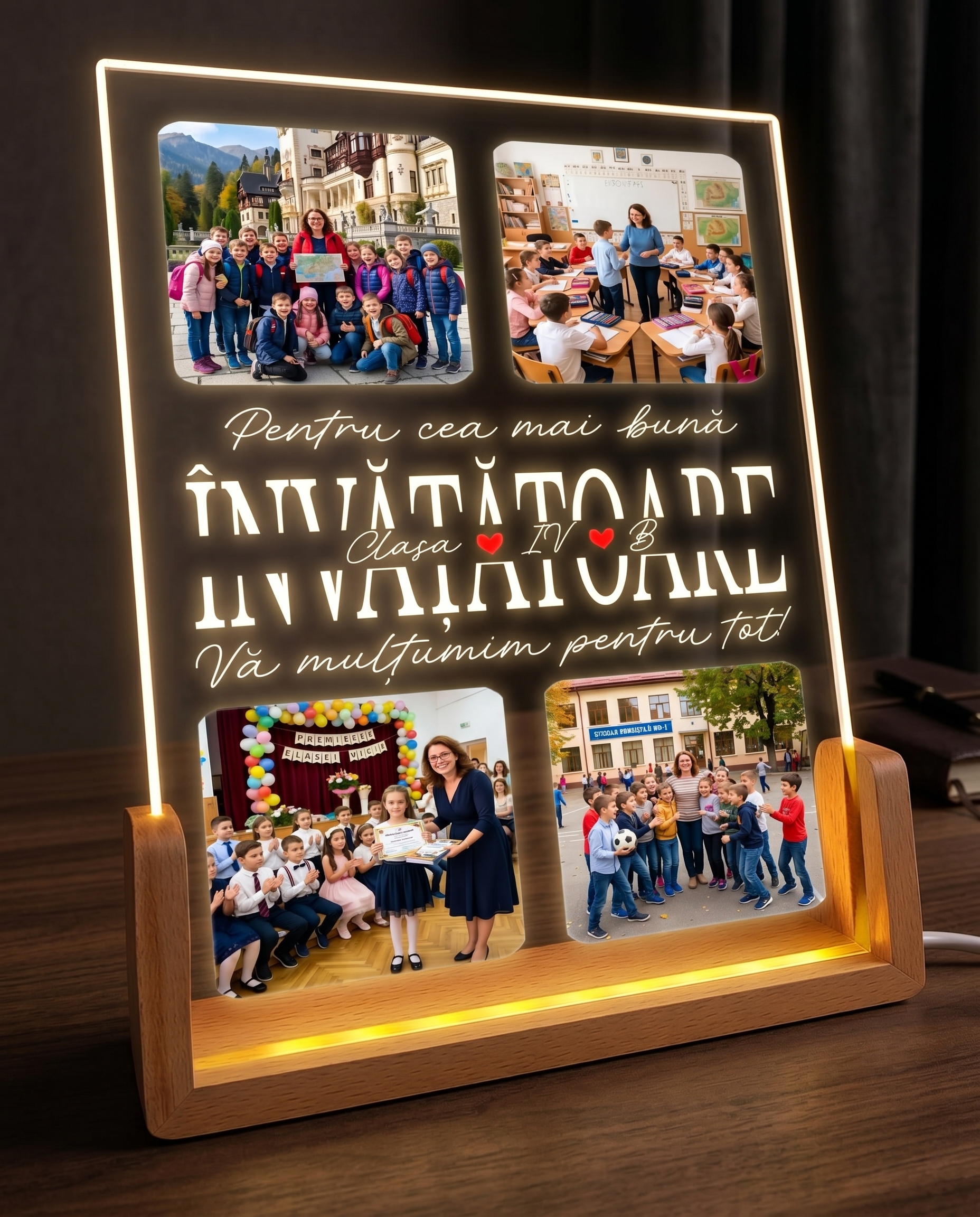 Tablou LED "Invatatoare"