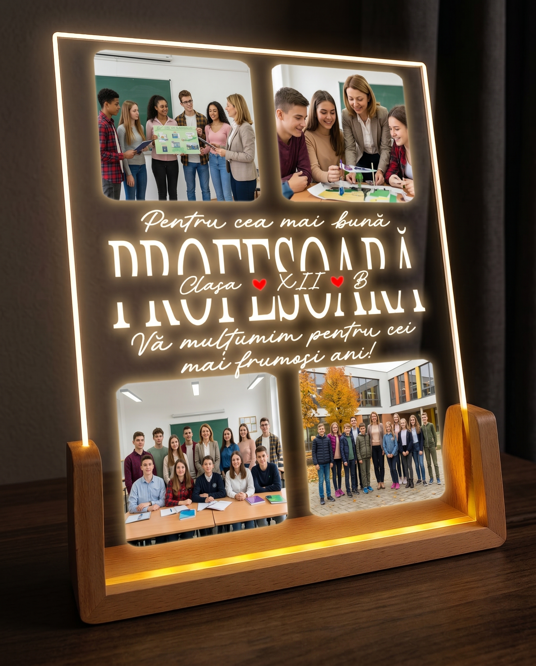 Tablou LED "Profesoara"